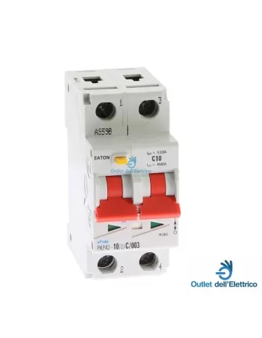 Eaton pkp42-10/2/c/003 disyuntor diferencial 2p 10a c0.03-ac 4.5ka